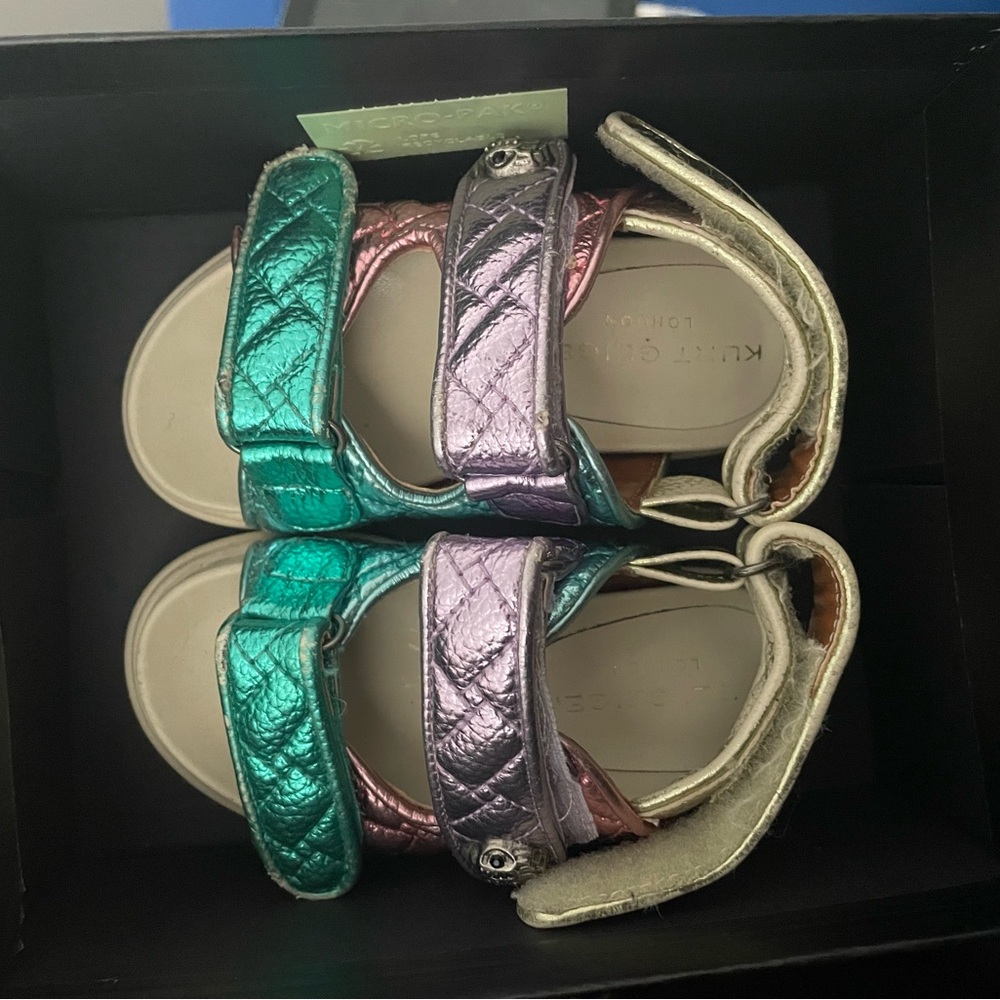 Toddler Kurt Geiger colorful sandals worn size 5